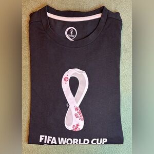 FIFA World Cup 2022 Long Sleeve Black T-Shirt, Size: XL. (6017)